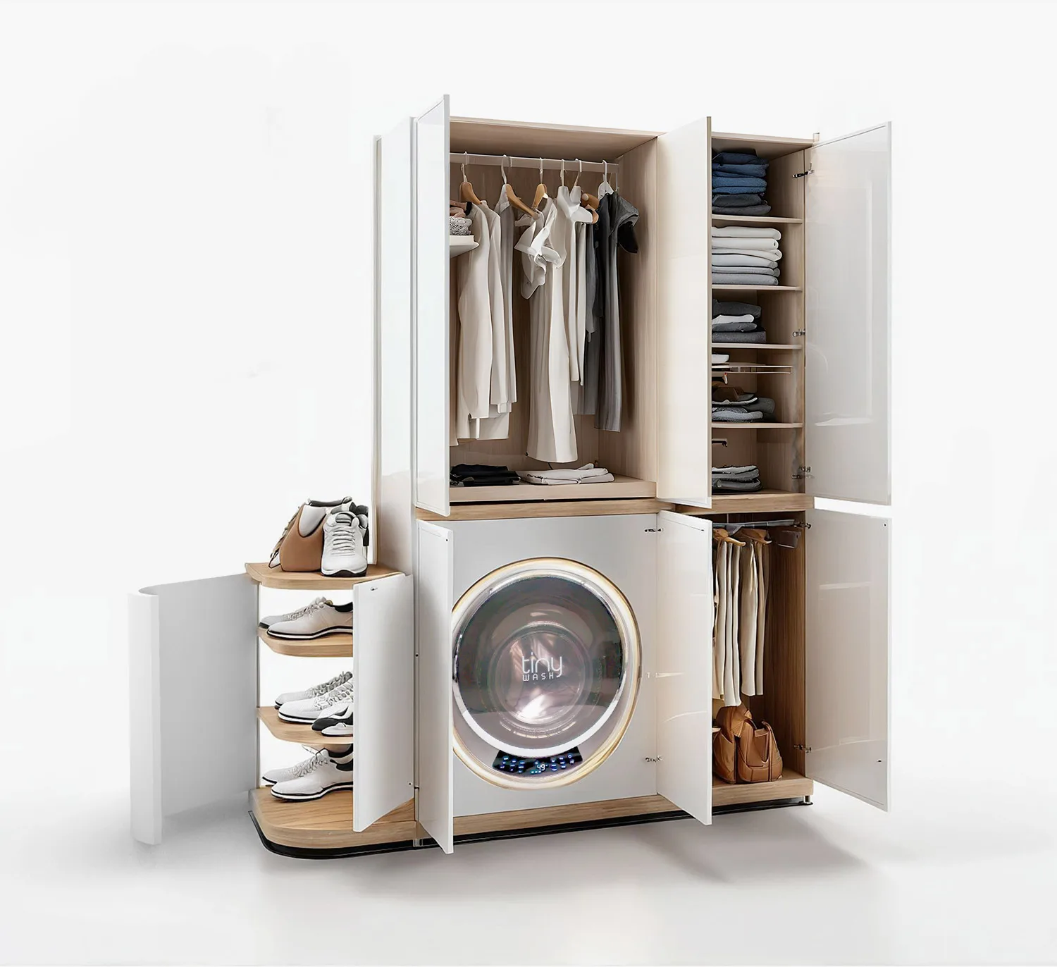 Ananya GlamperVan Kleiderschrank-Rendering, 2,2 Kubikmeter